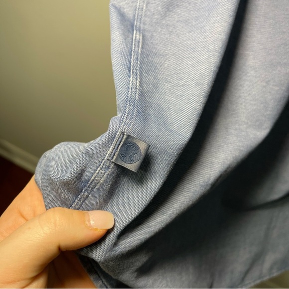 lululemon men’s athletica Blue chambray Comission Casual Button Down Shirt in XL - Picture 9 of 11
